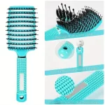헤어 브러시 Detangling 헤어 브러시 브리 슬 & 나일론 여성용 젖은 곱슬 머리 두피 마사지 빗 살롱 헤어 스타일링 스타일링 도구 - 이미지 4