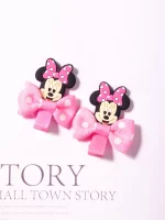 디즈니 웨빙 완전 포장 미키 2피스 머리핀 세트 - 이미지 3