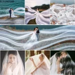 Tulle 웨딩 액세서리 긴 웨딩 베일 신부 헤어 액세서리 Novias 매혹적인 신부 베일 대성당 얼굴 결혼식 5M 10M - 이미지 2