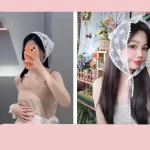 여성용 화이트 우븐 꽃 레이스 헤어 스카프 랩, 레트로 삼각형 머리 스카프 모자, 여행 사진 머리띠, 헤어 액세서리, 여름 - 이미지 5