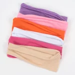 3 개/대 헤어 밴드 패션 탄성 머리띠 트위스트 크로스 헤드 랩 헤어 밴드 헤어 액세서리 여성을위한 간단한 머리띠 - 이미지 2