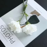 1/3pcs 인공 꽃 실크 카네이션 홈 웨딩 신부 부케 축제 테이블 장식 정원 DIY 선물 파티 상자 Diy 스크랩북