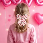 시폰 딸기 활 머리핀 핑크 부드러운 실크 질감 우아한 진주 머리 핀 여자 여자 사진 파티를위한 한국 액세서리 - 이미지 2