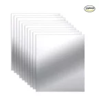 10pcs 홈 장식 욕실 자기 접착 벽화 거울 스티커 벽 타일 스티커 광장 DIY 데칼 - 이미지 2