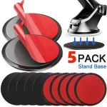 범용 차량용 흡착판 접착식 대시보드 마운트 패드 베이스 (내비게이션 GPS 브래킷용) 80mm 원형 차량용 휴대폰 거치대 - 이미지 2