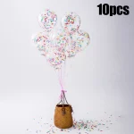 12inch 10pcs 아이스크림 풍선 생일 웨딩 파티 장식 긴 스트립 종이 색종이 라텍스 풍선 베이비 샤워 뿌리 - 이미지 5