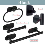 접착식 화장실 롤 종이 홀더 정리함, 벽걸이 보관 스탠드, 주방 욕실, 드릴 없음, 티슈 타월 디스펜서, 스테인리스