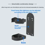 자체 접착식 욕실 정리함 랙 남성용 손질 도구용 벽걸이형 면도기 및 칫솔 홀더 - 드릴 후크 선반 없음 - 이미지 5