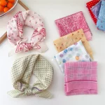 프린트 헤어 스카프, 목 반지, 반다나 터번 랩, 머리띠 액세서리, 55cm - 이미지 2