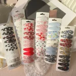 10 개/몫 패브릭 격자 무늬 신선한 인쇄 면화 합금 헤어 클립 어린이 BB 머리핀 소녀 Hairgripe 모자를 쓰고 있죠 어린이 헤어 액세서리 - 이미지 4