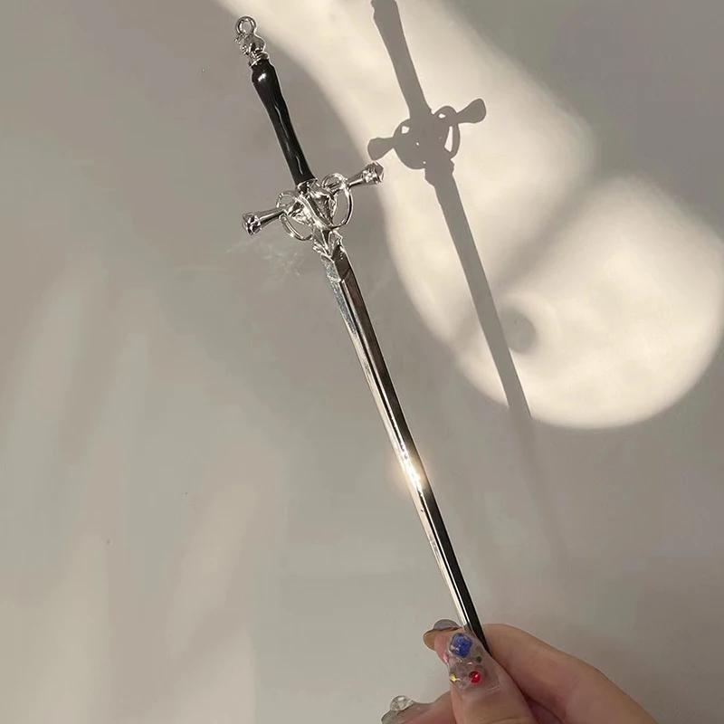 새로운 펑크 금속 칼 머리핀 여성을위한 중국 스타일의 간단한 헤어 스틱 Diy 헤어 스타일 디자인 도구 액세서리 Dropshipping