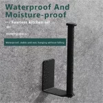 스테인레스 스틸 종이 타월 홀더 자기 접착제 화장실 롤 종이 홀더 펀칭 없음 주방 욕실 길이 스토리지 랙 - 이미지 4