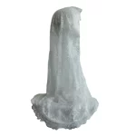 레이스 테두리 신부 베일 할로윈 이슬람 길이 아플리케 독신 파티를위한 우아한 베일 - 이미지 4