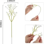 10Pcs Babys 호흡 인공 꽃 Gypsophila 가짜 꽃 결혼식 부케 센터 피스 꽃꽂이 장식 - 이미지 6