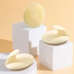 실리콘 샴푸 브러시, 머리 두피 마사지 빗, 머리 세척 빗, 바디 마사지 브러시, 목욕 샤워 브러시, 세필로 파라 카벨로 - 이미지 3
