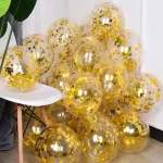 40 Pcs 골드 색종이 풍선 결혼식 생일 파티에 대 한 황금 종이 점과 12 인치 골드 고품질 파티 풍선 - 이미지 5