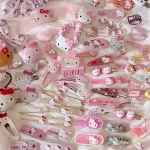 10-50pcs Y2K 헤어 클립 세트 귀여운 핑크 헤어 액세서리 원활한 가장자리 클립 여자 여자 달콤한 아름다움 머리핀 유행 헤어 클립 - 이미지 2