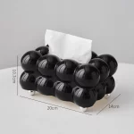 구름 디자인 티슈 박스 보관 냅킨 홀더 종이 케이스 주최자 장식 공예 데스크탑 티슈 홀더 주방 티슈 박스 - 이미지 3