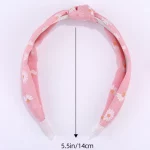 3 개/대 여자를위한 데이지 패턴 머리띠 여자를위한 어린이 헤어 액세서리 머리띠 인기 모자를 쓰고 있죠 여자를위한 이상적인 선물 - 이미지 6