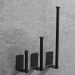 스테인레스 스틸 종이 타월 홀더 자기 접착제 화장실 롤 종이 홀더 펀칭 없음 주방 욕실 길이 스토리지 랙 - 이미지 5