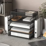 금속 책상 주최자 쌓을 수있는 종이 트레이 책상 용 종이 파일 주최자 메쉬 쌓을 수있는 종이 트레이 학교 용 데스크탑 문서