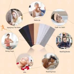 여성을위한 패션 스포츠 스타일 머리띠 봄 여름 피트니스 요가 러닝 스웨트 밴드 탄성 헤어 밴드 메이크업 - 이미지 2