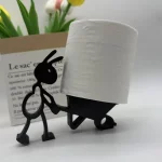 창의적인 3D 프린팅 개미 모양 욕실 휴지걸이 귀엽고 심플한 동물 휴지걸이 화장지 홀더 - 이미지 3
