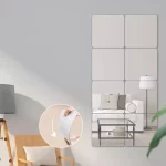 3D 거울 벽 스티커 자기 접착 거울 스티커 두꺼운 2mm 유연한 DIY 아트 아크릴 거울 거실 장식