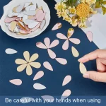 200개 2.5cm DIY 공예 거울 스티커 나뭇잎 모양 장식 아크릴 접착 공예 미니 거울 타일 작은 벽 거울 (아트용) - 이미지 4