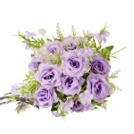 인공 꽃 어머니의 날 발렌타인 데이 선물 웨딩 부케 휴일 장식 가짜 꽃 홈 인테리어