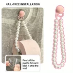 티슈 홀더 벽걸이형 화장지 홀더 - 못이 없는 설치, 내구성이 뛰어난 플라스틱 화장지 홀더 - 이미지 4