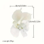 웨딩 액세서리 신랑 신부 코사지 신부 들러리 자매 손목 꽃 연회 내실 손 꽃 모조 칼라 백합 - 이미지 4