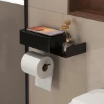 304 스테인레스 스틸 비 천공 화장지 홀더, 욕실 개인 정보 보호 티슈 상자, 롤 종이 홀더, 물티슈 상자 - 이미지 4