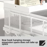 금속 쌓을 수 있는 종이 트레이, 금속 메쉬 데스크탑 주최자, 종이 분류기, 편지 트레이, 사무실용 파일 문서 보관 랙 - 이미지 6