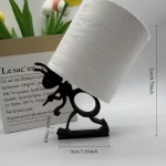 창의적인 3D 프린팅 개미 모양 욕실 휴지걸이 귀엽고 심플한 동물 휴지걸이 화장지 홀더 - 이미지 5