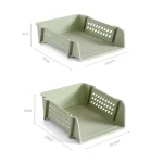 사무실용 쌓을 수 있는 레이어드 파일 랙, 문서 트레이 거치대, 데스크탑 정리함 용지 보관 케이스, 가정용 분류 보관 선반 - 이미지 6