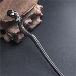 새로운 100% S925 순수 실버 여성 남성 레트로 머리핀 흑단 나무 문학 나비 중국 스타일 Hanfu 헤어 액세서리 쥬얼리 - 이미지 4