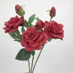 5PCS 리얼 터치 장미 꽃 신부 웨딩 부케 인공 실크 로즈 결혼 용품 DIY 홈 웨딩 파티 꽃 장식 - 이미지 3