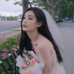 웨딩 원피스 수제 화이트 짧은 머리 장식 베일, LA003 신부 베일, 일반 얇은 명주 그물 새틴 활 - 이미지 2