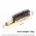 일본 프리미엄 헤드 마사지기 두피 브러시 헤어 마사지기 샴푸 브러시 젖은 플라스틱 엉킴 방지 브러시 헤어 청소 빗 로즈 골드 - 이미지 6