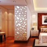 패션 거실 장식 자체 접착 홈 장식, 3D 페블 데칼, 거울 표면 벽 스티커, 비닐 벽화 아트, 12 개 - 이미지 4