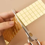 3D 자체 접착 리얼 유리 공예 미니 사각형 거울 모자이크 타일 스티커, 욕실 DIY 수제 공예, 홈 데코 만들기 - 이미지 3