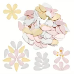 200pcs 골드 눈물 공예 거울 모자이크 타일 2.5x1.2cm 자체 접착 아크릴 모자이크 타일 눈물 방울 거울 타일 만들기 키트