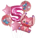 6pcs 디즈니 릴로 & 스티치 파티 풍선 30 "번호 에어 글로브 세트 베이비 샤워 생일 파티 장식 어린이 장난감 선물 Supplie - 이미지 6