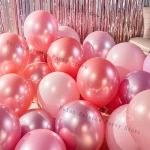 진주 가루 색종이 금속 라텍스 풍선 웨딩 장식 핑크 글로브 새해 생일 파티 베이비 샤워 기념일 장식 - 이미지 2