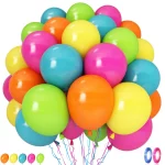 하와이 40pcs 핫 핑크 오렌지 레이크 블루 레인보우 라텍스 풍선 여름 열대 루아 비치 알로하 생일 웨딩 파티 Decorat