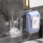 펀칭 없음 욕실 하드웨어 거꾸로 보관함 티슈 화장지 홀더 액세서리 행거 품목 하드웨어 고정 장치 홈