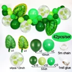 하와이 파티 장식 풍선 열대 야자 잎 풍선 화환 여름 루아 테마 생일 파티 웨딩 장식 - 이미지 2