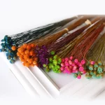 웨딩 장식 DIY 공예 작은 식물 줄기 자연 건조 꽃 부케, 실제 꽃 신선한 건조 보존 꽃 건조 꽃 - 이미지 4