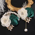 국경 간 신혼 웨딩 코사지 손목 꽃 정장 DIY 결혼 드레스 액세서리 공장 XH925 웨딩 용품 - 이미지 3